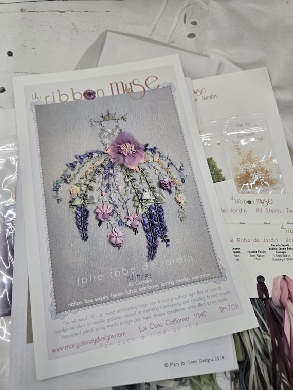 Jolie Robe de Jardin...MJ Hiney...the Ribbon Muse...complete kit with instructions