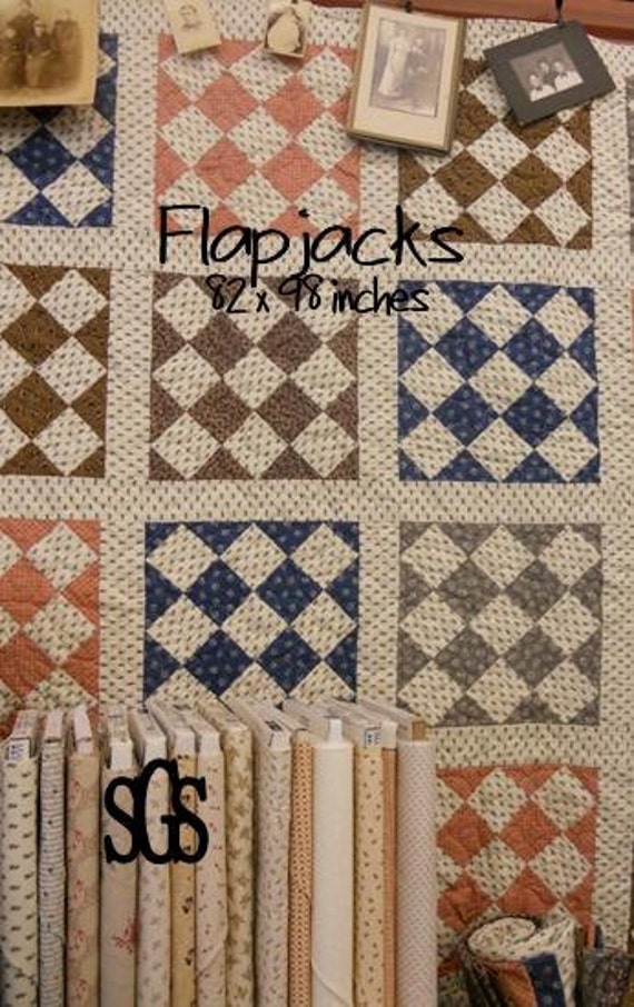 PDF Flapjacks pattern by Mickey Zimmer for Sweetwater Cotton Shoppe