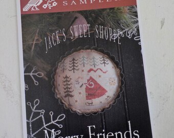 Merry Friends, Jack's Sweet Shoppe, by Plum Street Samplers...cross stitch pattern, Christmas cross stitch