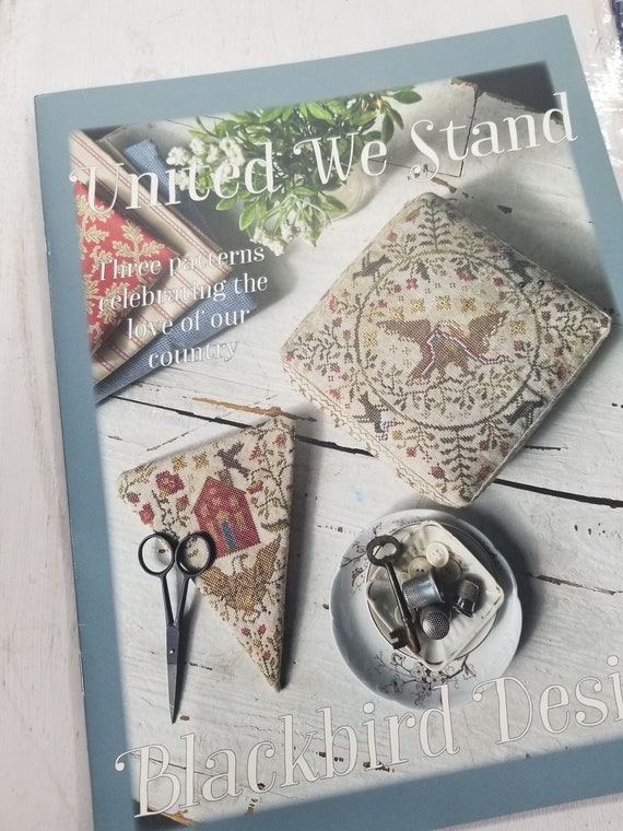 United We Stand, Three patterns celebrating the love of our country, by Blackbird Designs...cross stitch pattern booklet