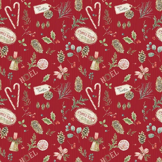 Holiday Spirit...CD17461-RED...Lisa Audit...Riley Blake Designs