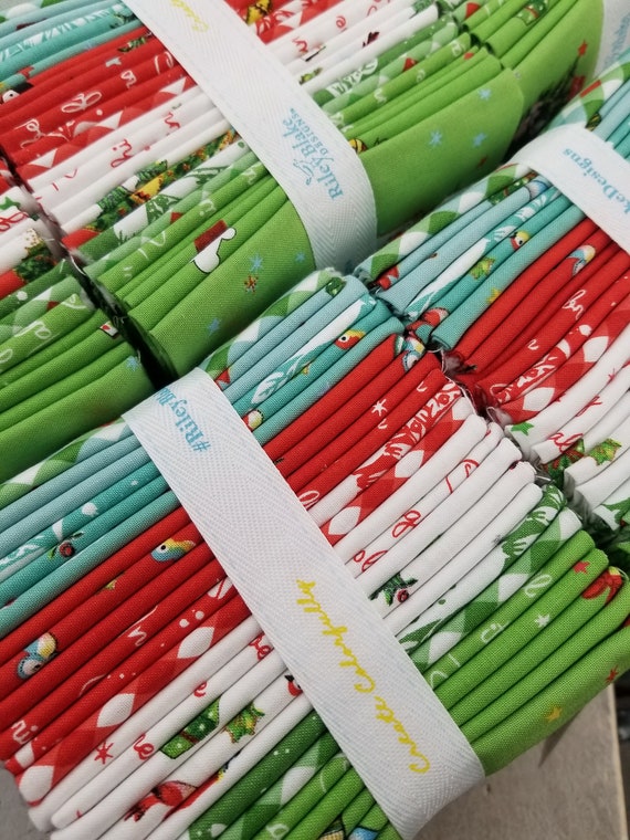 Jingle Bells...FQ Bundle...The Cottage Mama...Riley Blake Designs