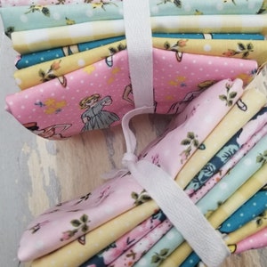 Delightful Department Store by Amy Jordan for Poppie Cotton, 9 fat quarter curated bundle, pastel prints
