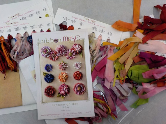 Imagine Garden by MJ Hiney...the Ribbon Muse...complete kit with instructions