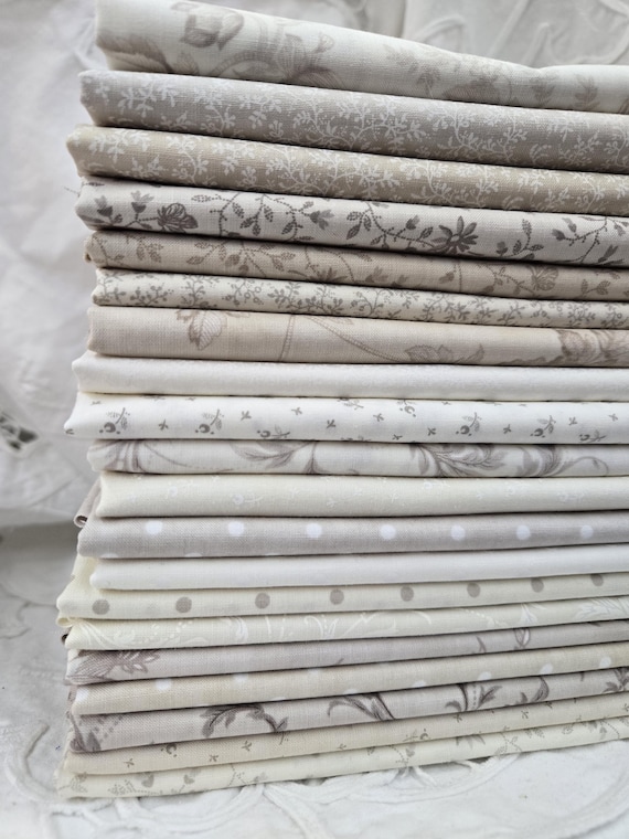 3 Sisters Favorites...Vintage Linens...HALF YARD Bundle...Moda Fabrics