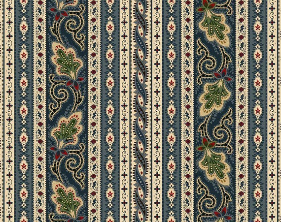 Canton Quilting Circle...R331794D-NAVY-1...border stripe...Judie Rothermel...Marcus Fabrics