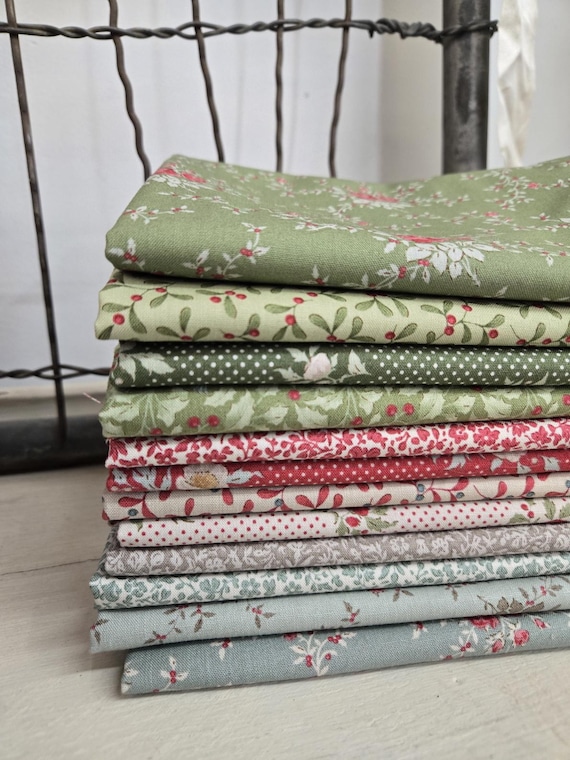 Merry Little Christmas...HALF Yard Bundle...Tilda Autumn 2025...Tone Finnanger...12 prints