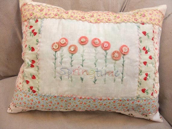 PDF Springtime pillow pattern designed by Mickey Zimmer