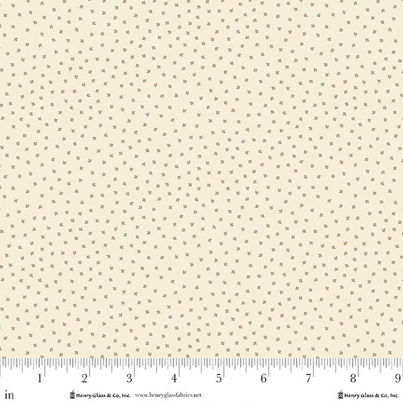 Buttercream & Brickle Bits...1948-40 Cream...Kim Diehl...Henry Glass Fabrics