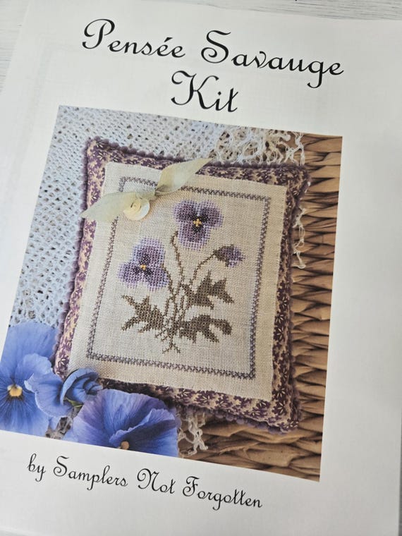 Pensée Savange...Samplers Not forgotten...cross stitch kit