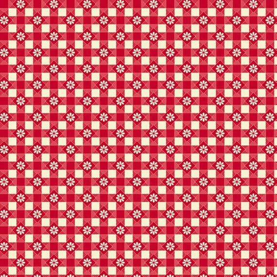 Aunt Grace Calicos R350684-RED Picnic by Judie Rothermel for Marcus Fabrics