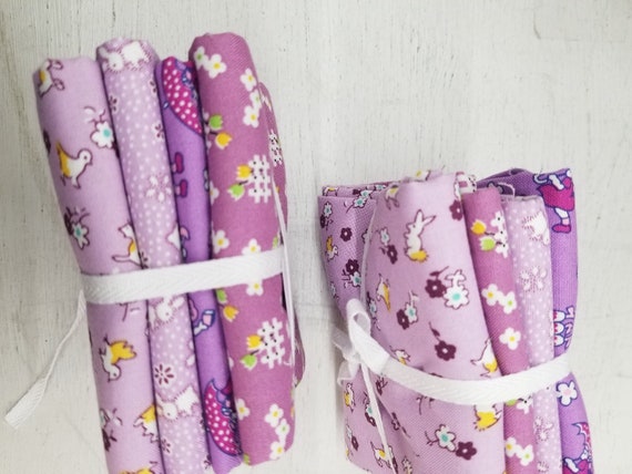 30's Nursery Rhyme bundle...Purple...4 fat quarters