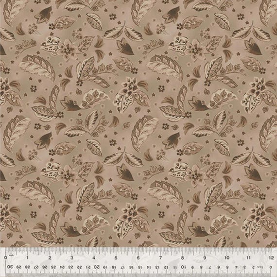 Dwell...54740-2 Greige...Plush Paisleys...Whistler Studios...Windham Fabrics