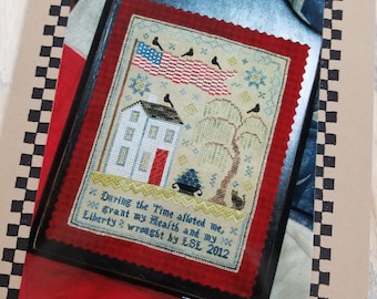 Grande Olde Flag Sampler by Linda Lautenschlager of Chessie & Me...cross stitch pattern