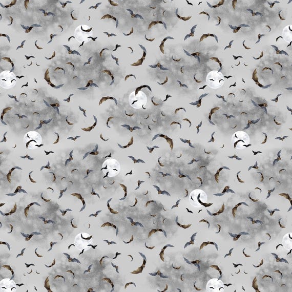 Happy Haunting...55183-4 Fog...Leslie Trimbach...Windham Fabrics