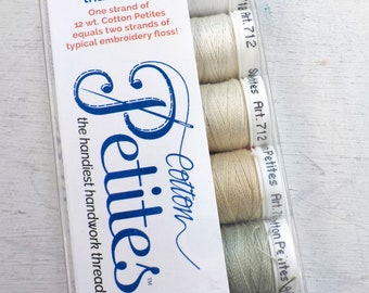 Neutrals Cotton Petites, the handiest handwork thread, Sulky thread, 6 colors, 12 wt thread