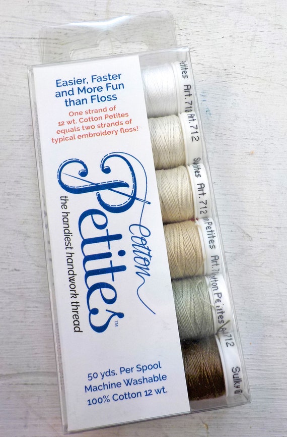 Neutrals Cotton Petites, the handiest handwork thread, Sulky thread, 6 colors, 12 wt thread