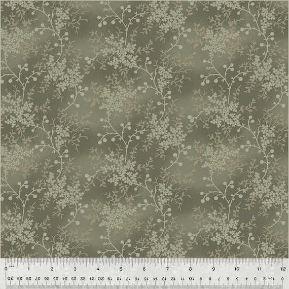 Garden Tale...Floral Vine Breen 51187A-8-1...Jeanne Horton...Windham Fabrics