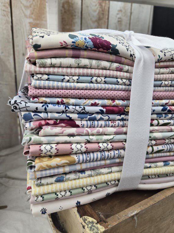 Forget-Me-Not Rose...HALF yard bundle...Emma Newman of Gathering Thread...Devonstone Collection...22 prints