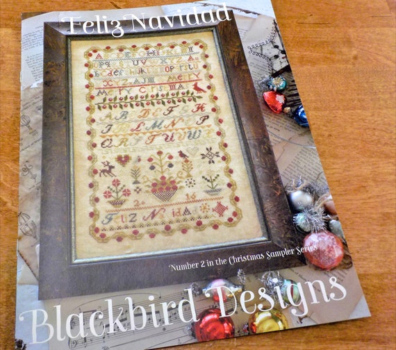 Feliz Navidad, Number 2 in the Christmas Sampler Series, by Blackbird Designs...cross-stitch design