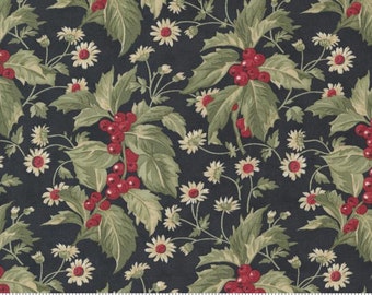 Poinsettia Plaza Ebony 44291 15 by 3 Sisters for Moda Fabrics