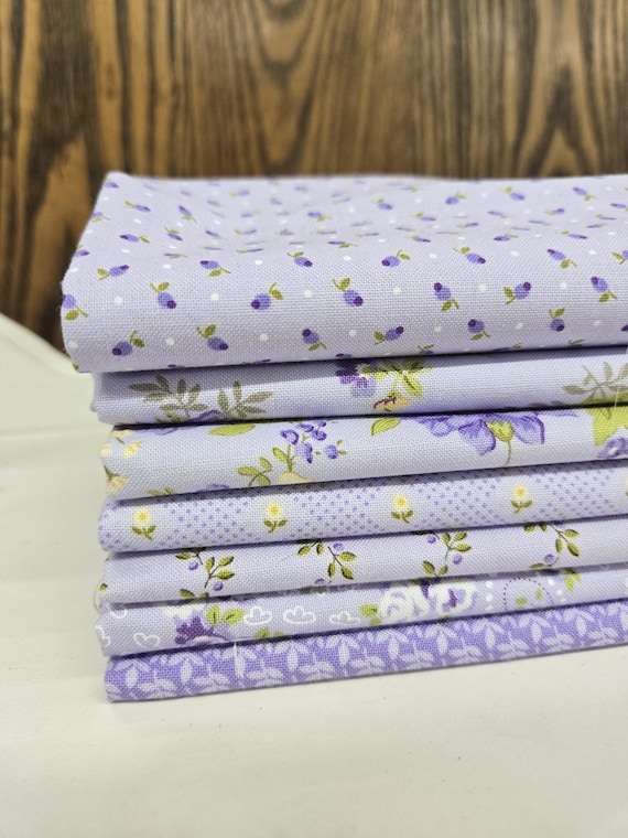 Georgia...Lavender FQ Bundle...Brenda Riddle of Acorn Quilt Company...Moda Fabrics...7 prints