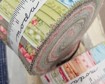 Ellie Jelly Roll by Brenda Riddle of Acorn Quilt Company for Moda Fabrics...40--2 1/2 inch strips