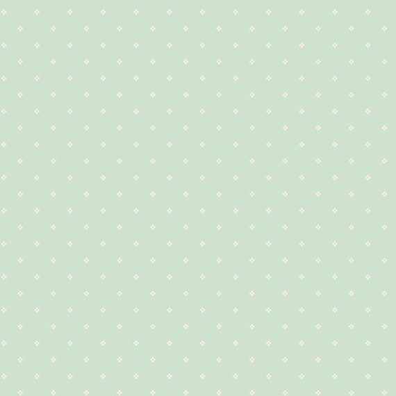 Rose & Violet's Bouquet de Fleur...C17294-mint...designer Miss Rose Sister Violet...Riley Blake Designs