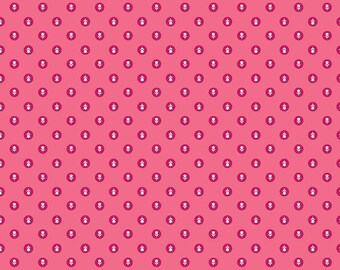 Tulip Cottage Flower Dots Hot Pink C14264-HOTPINK designed by Melissa Mortenson for Riley Blake Designs