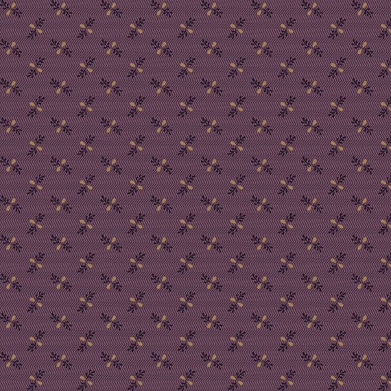 I Love Purple R330689-PURPLE Zig Zag Sprig by Judie Rothermel for Marcus Fabrics