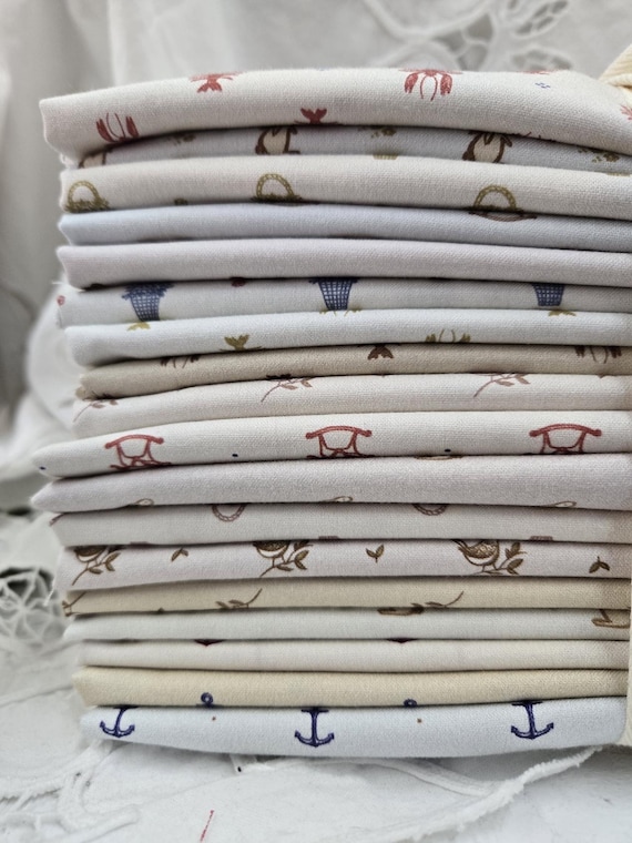 Conversational Prints...HALF Yard bundle...Natalie Bird of The Birdhouse...Devonstone Collection...18 prints
