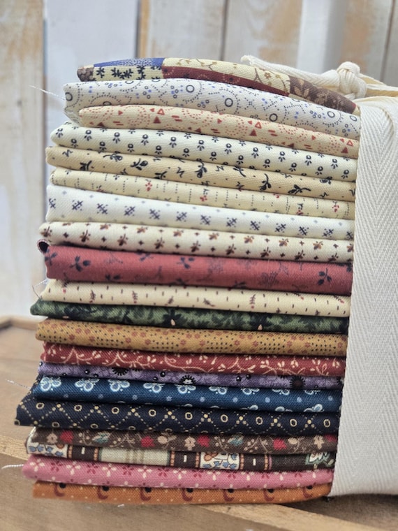 Cotton Thimble Miniatures...HALF Yard Bundle...Pam Buda...Marcus Fabrics...20 prints
