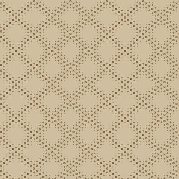 Bluebird Manor...Lattice R221054D TAN...Paula Barnes...Marcus Fabrics
