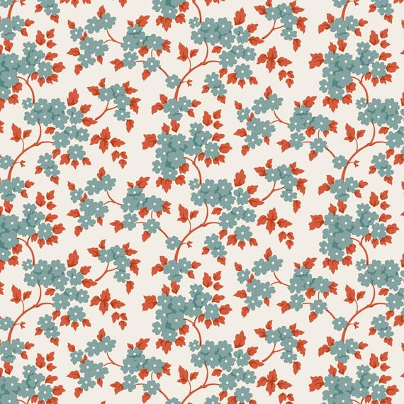 Village Life...Ruth...Teal...Tilda fabrics...Tone Finnanger