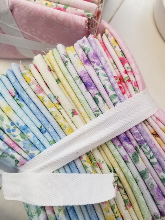 Cottage Charm fat quarter bundle designed by Timeless Treasures, Pastel Floral, 26 fat quarters