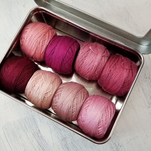 Bramble Cottage-inspired Thread Box...featuring 8 DMC Perle - Etsy