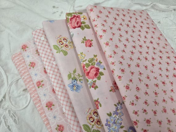 Memory Lane...Petal/Blush FQ Bundle...Brenda Riddle of Acorn Quilt Company...Moda Fabrics...6 prints