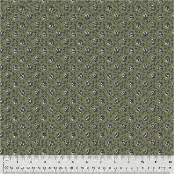 Garden Tale...Intertwine Olive 53830-23-1..Jeanne Horton...Windham Fabrics