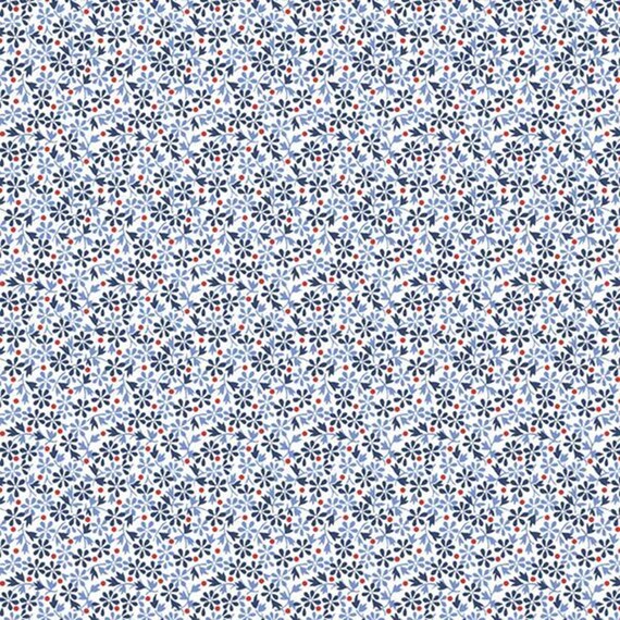 Aunt Grace Goes Bold...R351774D-SKY...daisy...Judie Rothermel...Marcus Fabrics