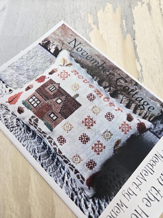 November Cottage...From the Heart--NeedleArt by Wendy...cross stitch pattern