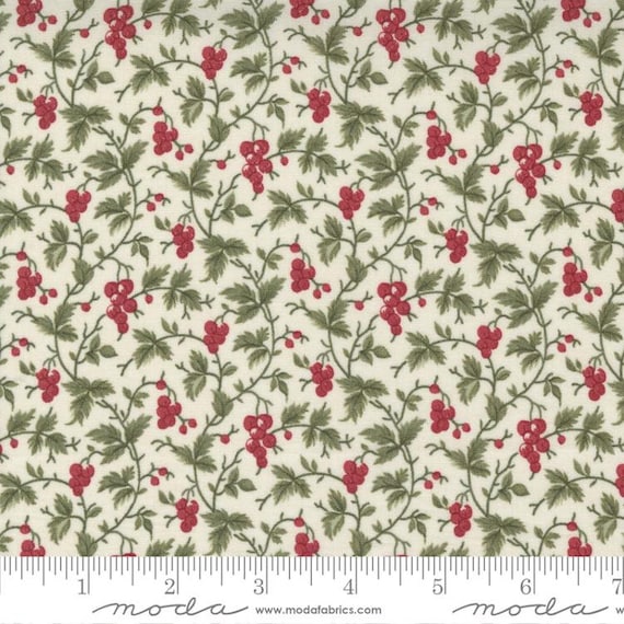 Poinsettia Plaza Cream 44294 11 by 3 Sisters for Moda Fabrics