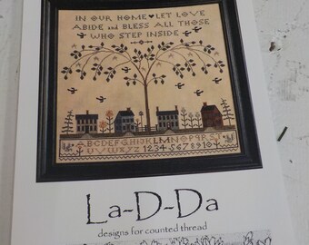 Love Abide by La-D-Da...cross stitch pattern