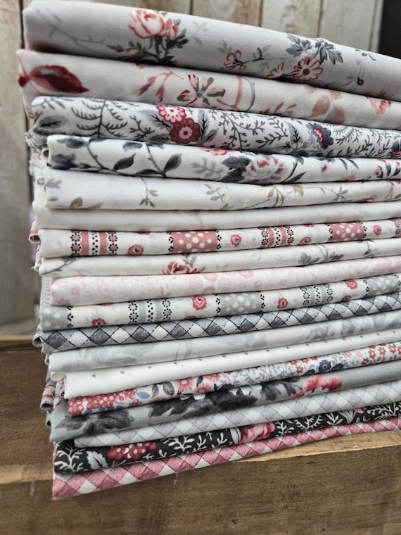 Audrey...HALF YARD Bundle...Clothworks...18 prints
