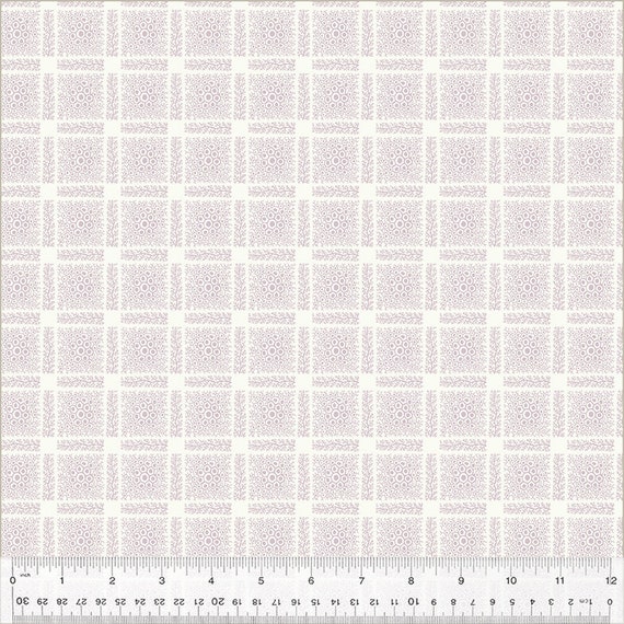 Circa: Purple Lacy Plaid Ivory 53953-1-1 by Whistler Studios for Windham Fabrics