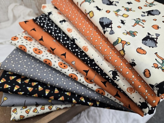Historic Halloween...Fat Quarter bundle...Judie Rothermel...Marcus Fabrics...10 prints