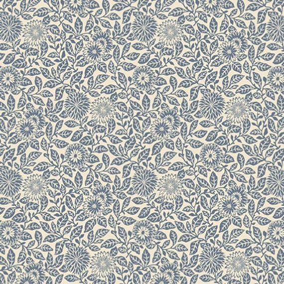 Wild Flowers...R651627D Blue...Flower Field...Smithsonian Collection...Marcus Fabrics