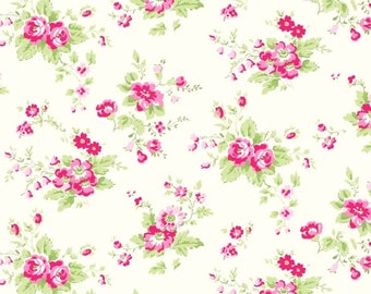 Picnic TW14 Cream by Tanya Whelan...cottage style print, floral