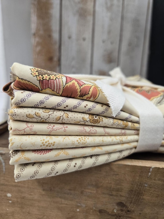 Wild Orchid...Vanilla HALF Yard Bundle...Blackbird Designs...Moda Fabrics...7 prints