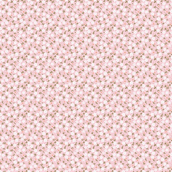 Delightful Department Store Sandra Dee Pink by Amy Jordan for Poppie Cotton, pastel print