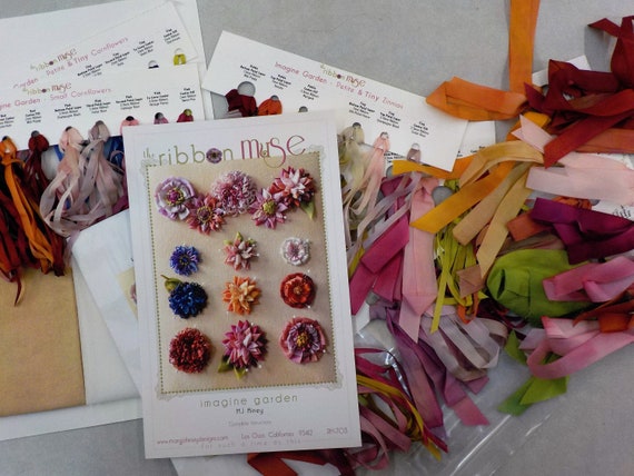 Imagine Garden by MJ Hiney...the Ribbon Muse...complete kit with instructions